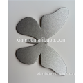 hot sale beautiful butterfly shape reflect light luggage tag leather